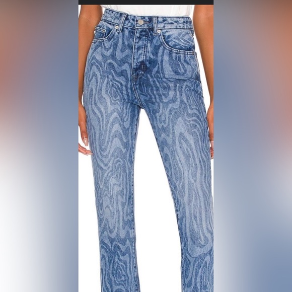 LOVERS AND FRIENDS Reece High Rise Slim Straight ( Amazing psychedelic pattern) - Picture 10 of 10